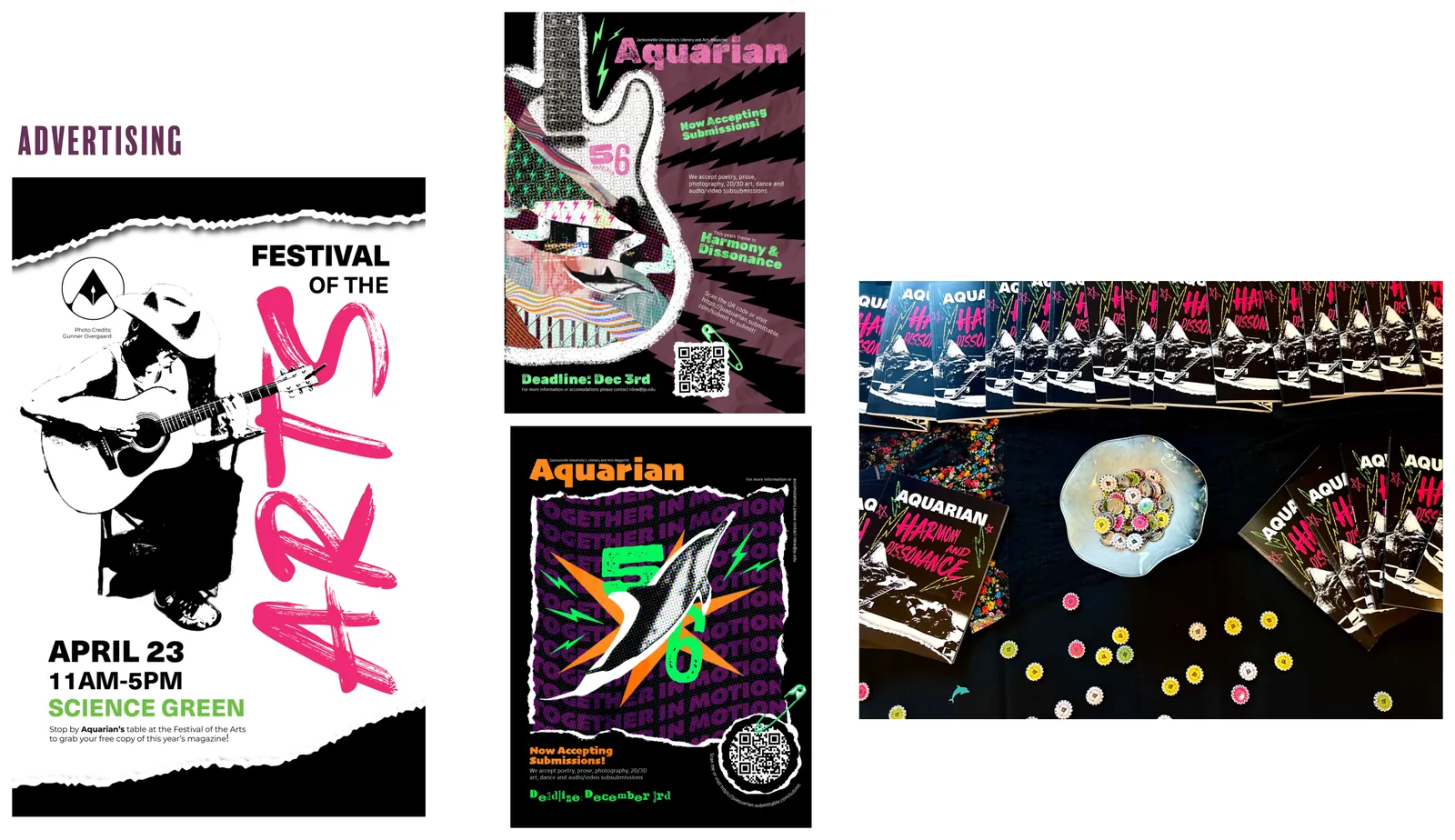 Advertising — posters and launch event